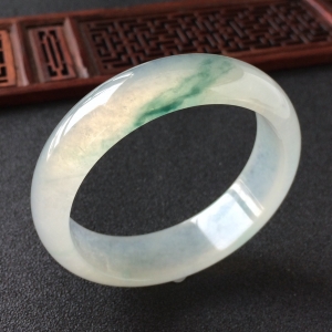 (超值推荐)冰种飘花手镯(56.2mm)