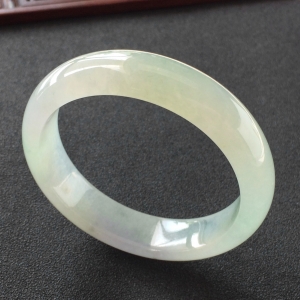 (超值推荐)冰种晴水略带紫罗兰手镯(57.4mm)