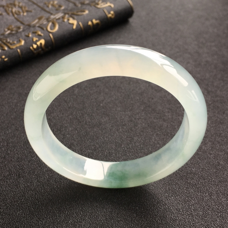 (超值推荐)冰种飘花手镯(57.4mm)