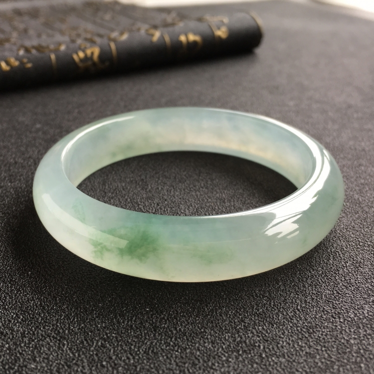 (超值推荐)冰种飘花手镯(57.4mm)