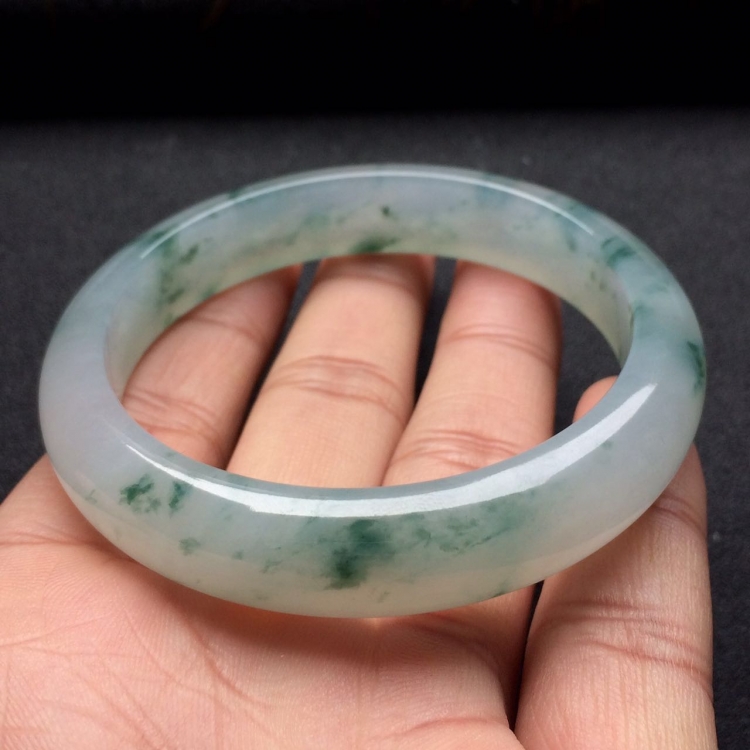 （超值推荐）冰种飘花手镯（56mm）