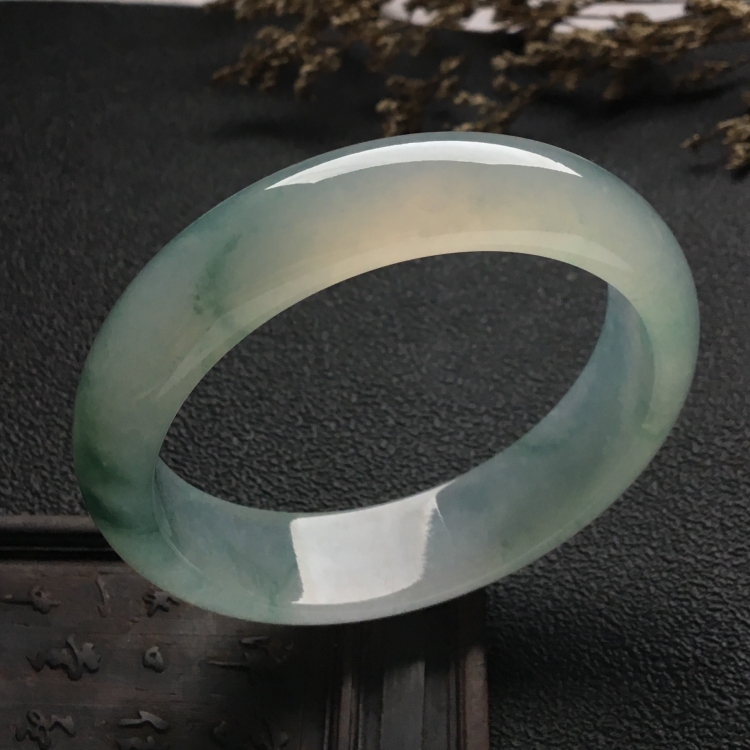 （超值推荐）冰种飘花手镯（57.8mm）