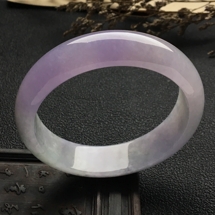 （超值推荐）糯冰种紫罗兰手镯（58.4mm）