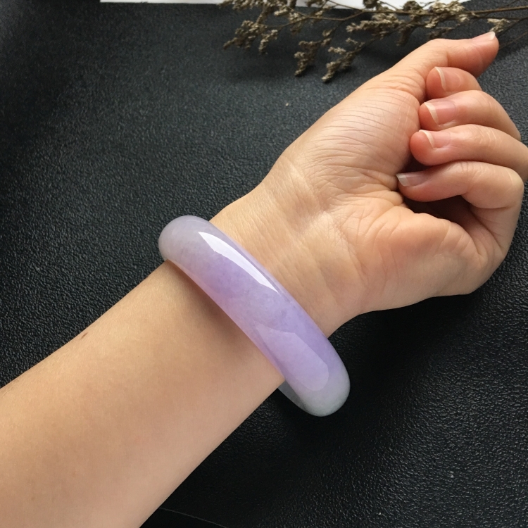 （超值推荐）糯冰种紫罗兰手镯（58.4mm）