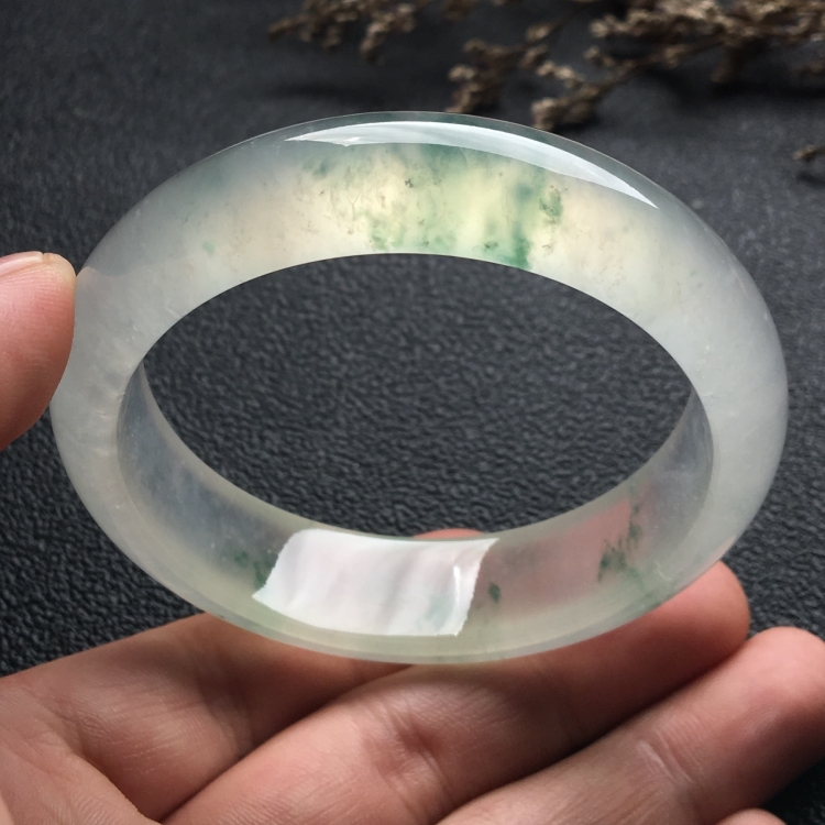 （超值推荐）冰种飘花手镯（57mm）