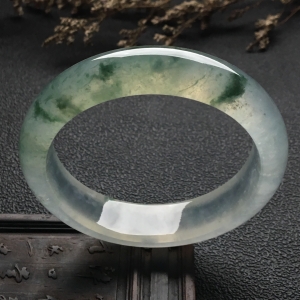 （超值推荐）冰种飘花手镯（56.4mm）