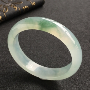 (超值推荐)冰种飘花手镯(57.4mm)