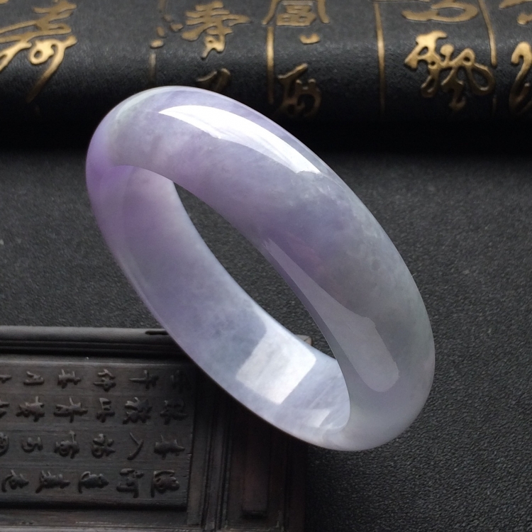 （超值推荐）糯冰种紫罗兰手镯（58.3mm）