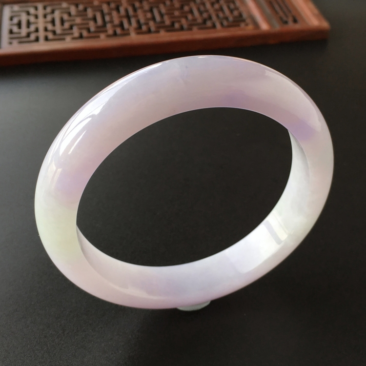 (超值推荐)糯冰种紫罗兰手镯(57.2mm)