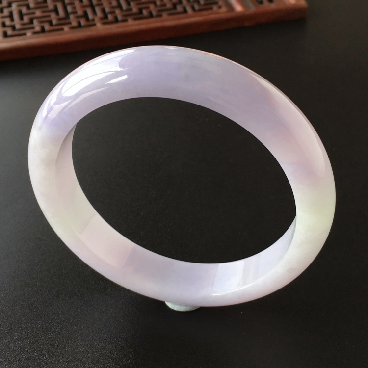 (超值推荐)糯冰种紫罗兰手镯(57.2mm)