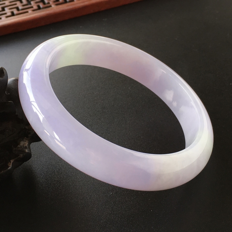 (超值推荐)糯冰种紫罗兰手镯(57.2mm)