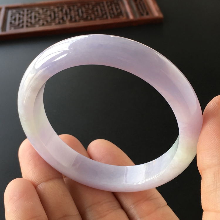 (超值推荐)糯冰种紫罗兰手镯(57.2mm)