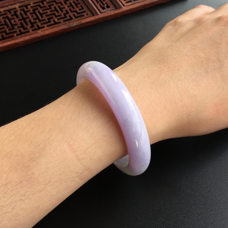 (超值推荐)糯冰种紫罗兰手镯(57.2mm)
