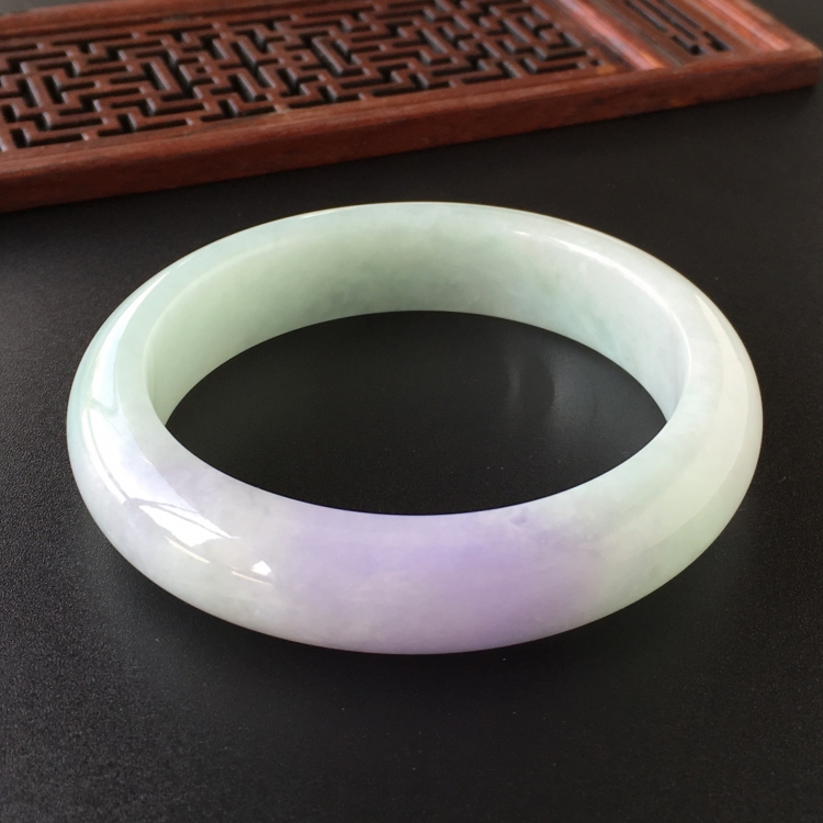 (超值推荐)糯冰种晴水紫罗兰手镯(56.5mm)