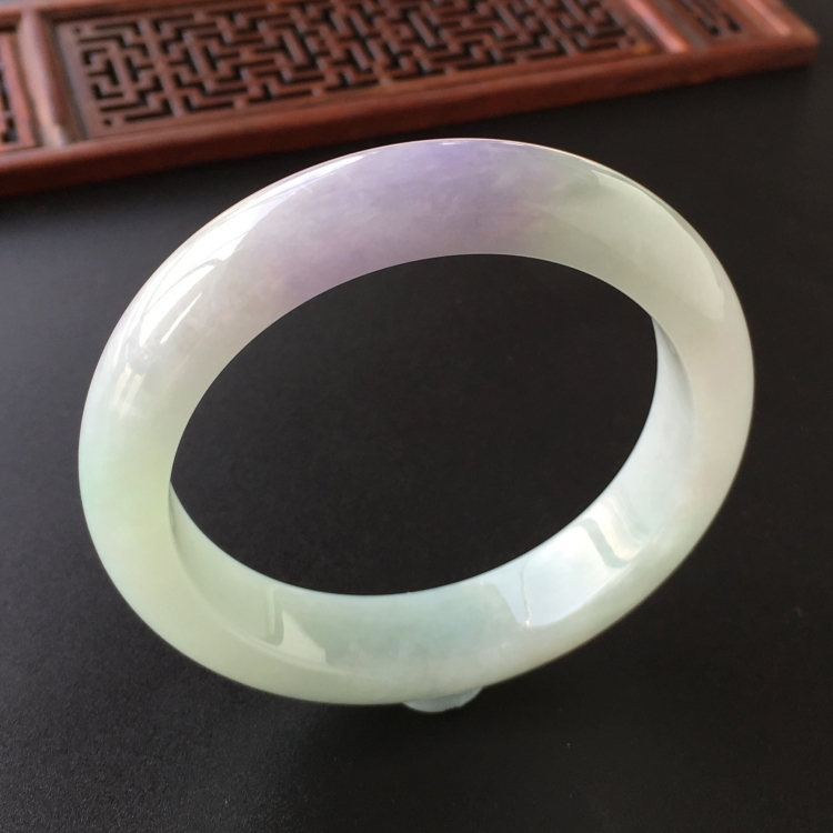 (超值推荐)糯冰种晴水紫罗兰手镯(56.5mm)