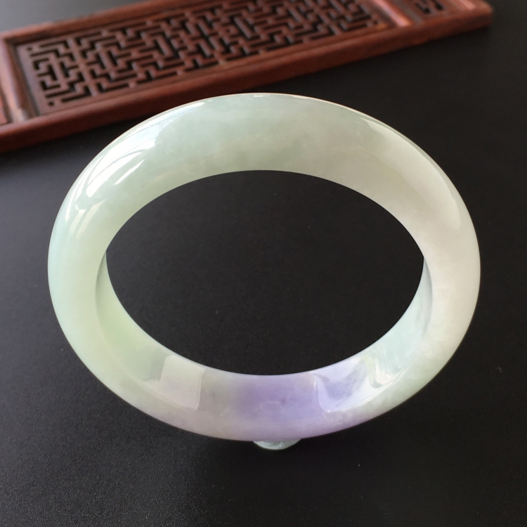 (超值推荐)糯冰种晴水紫罗兰手镯(56.5mm)