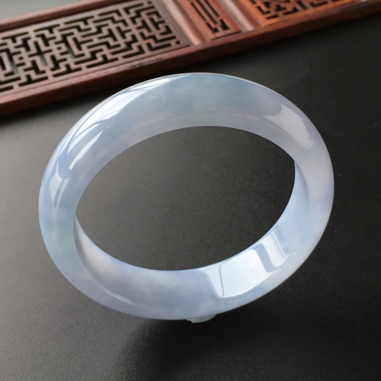 (超值推荐)糯冰种紫罗兰手镯(57.1mm)