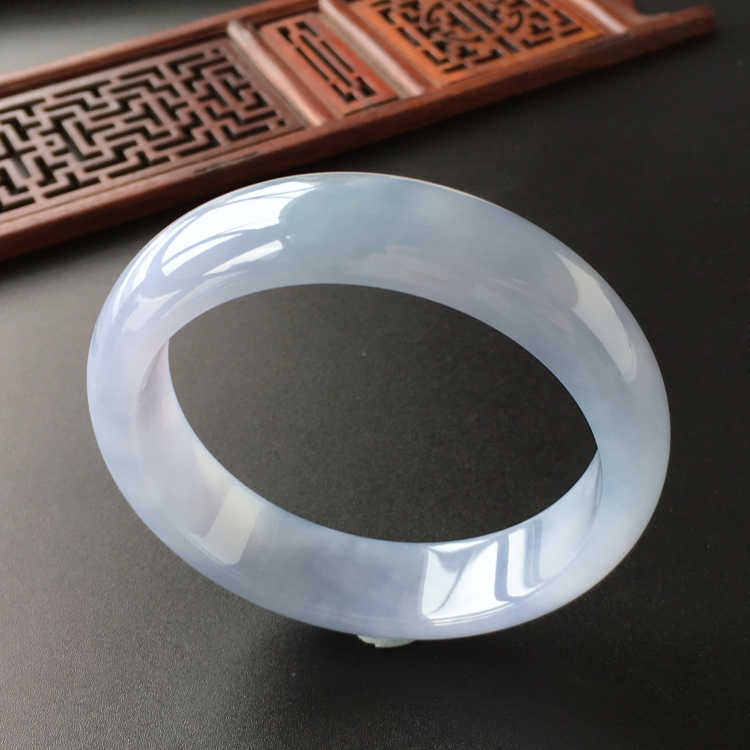 (超值推荐)糯冰种紫罗兰手镯(57.1mm)