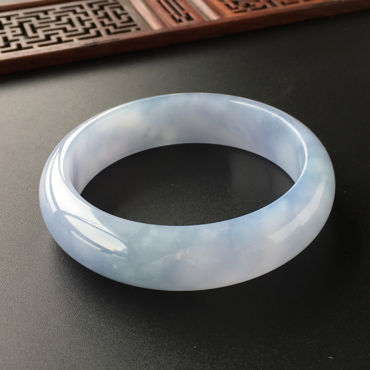 (超值推荐)糯冰种紫罗兰手镯(57.1mm)