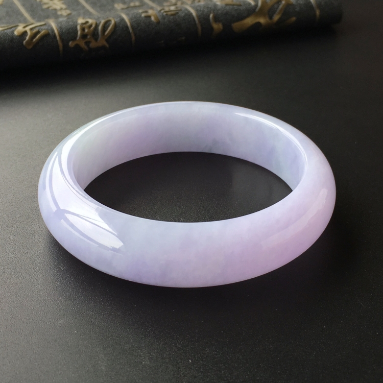(超值推荐)糯冰种紫罗兰手镯(55.6mm)