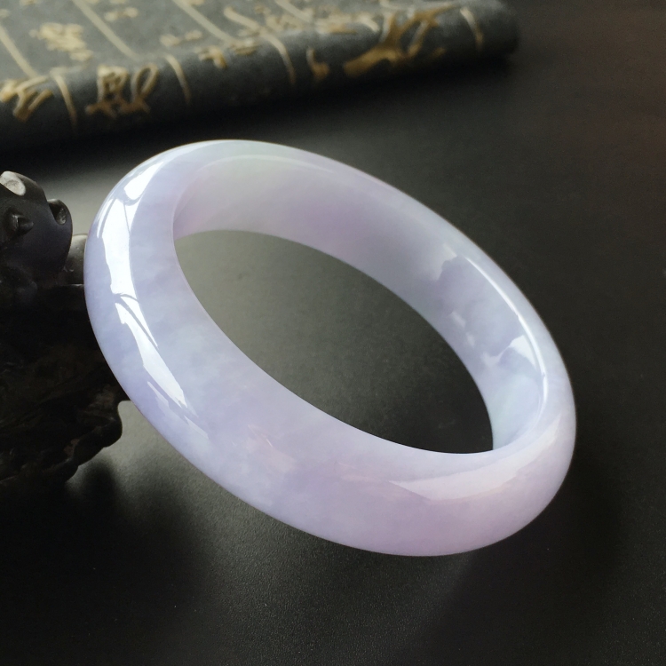 (超值推荐)糯冰种紫罗兰手镯(55.6mm)
