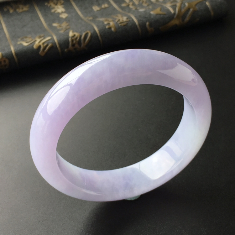 (超值推荐)糯冰种紫罗兰手镯(55.6mm)