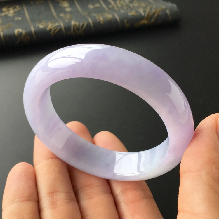 (超值推荐)糯冰种紫罗兰手镯(55.6mm)