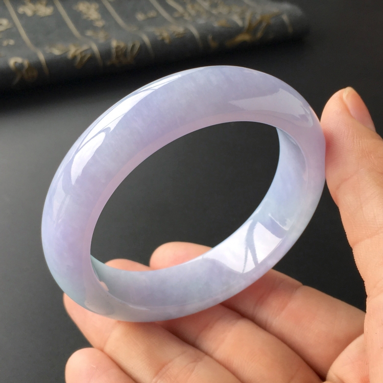 (超值推荐)糯冰种紫罗兰手镯(55.6mm)