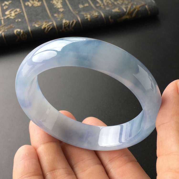 (超值推荐)糯冰种紫罗兰手镯(59.5mm)