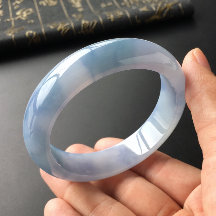 (超值推荐)糯冰种紫罗兰手镯(59.5mm)