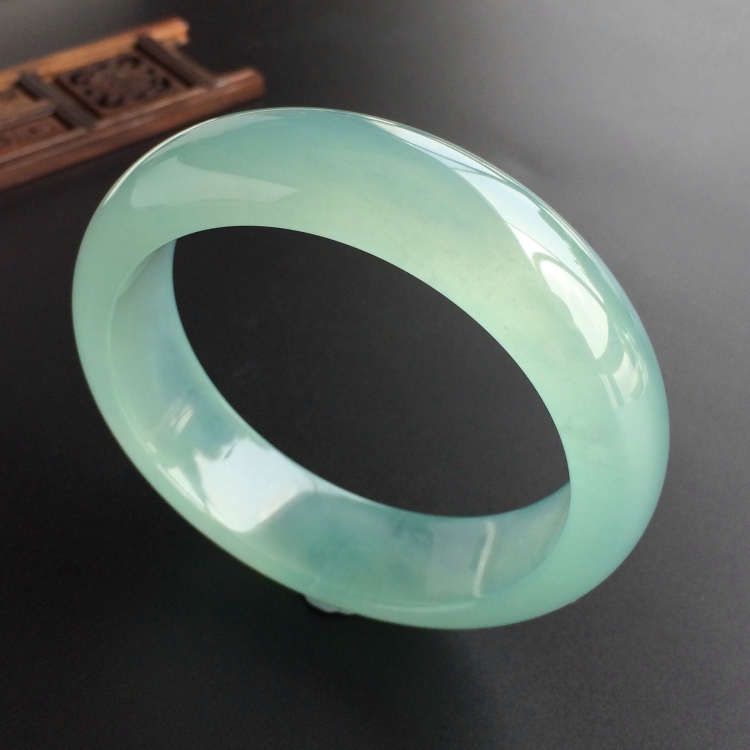 (超值推荐)冰种晴水手镯(56.8mm)