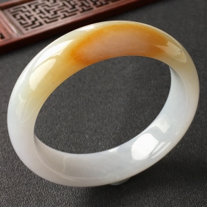 (超值推荐)糯冰种黄翡手镯(59.2mm)