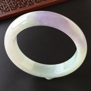 (超值推荐)糯冰种晴水紫罗兰手镯(56.5mm)