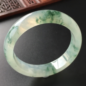 (超值推荐)冰种飘花手镯(57mm)