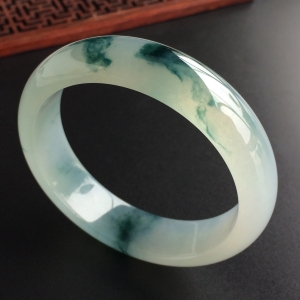 (超值推荐)冰种飘花手镯(57.2mm)