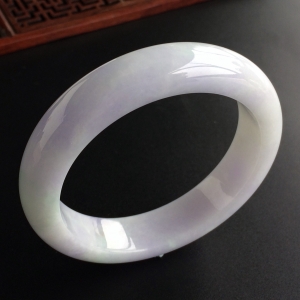 (超值推荐)糯冰种淡紫罗兰手镯(56.5mm)