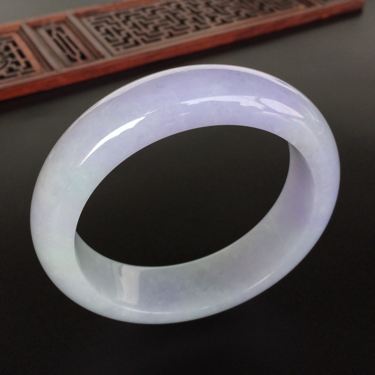 (超值推荐)糯冰种紫罗兰手镯(58.7mm)