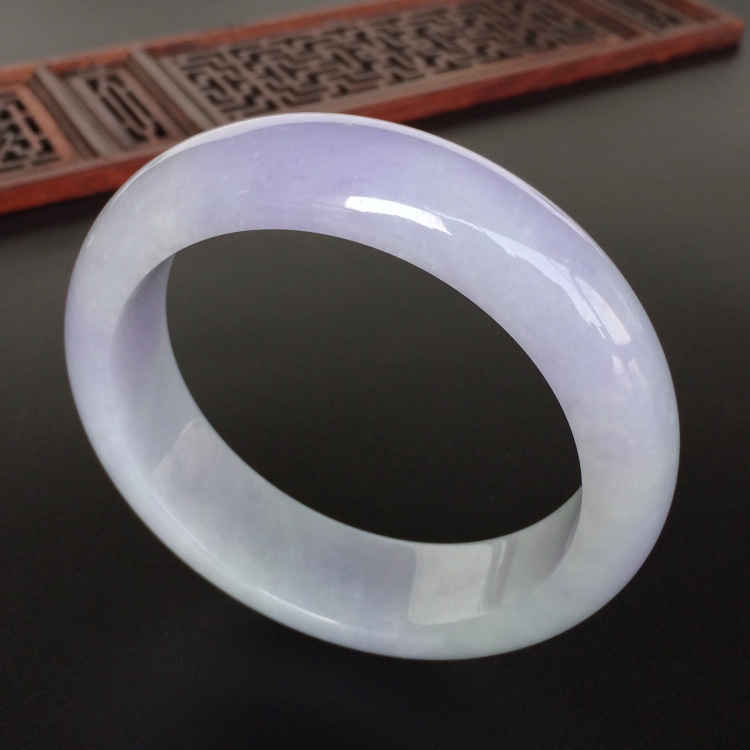 (超值推荐)糯冰种紫罗兰手镯(58.7mm)