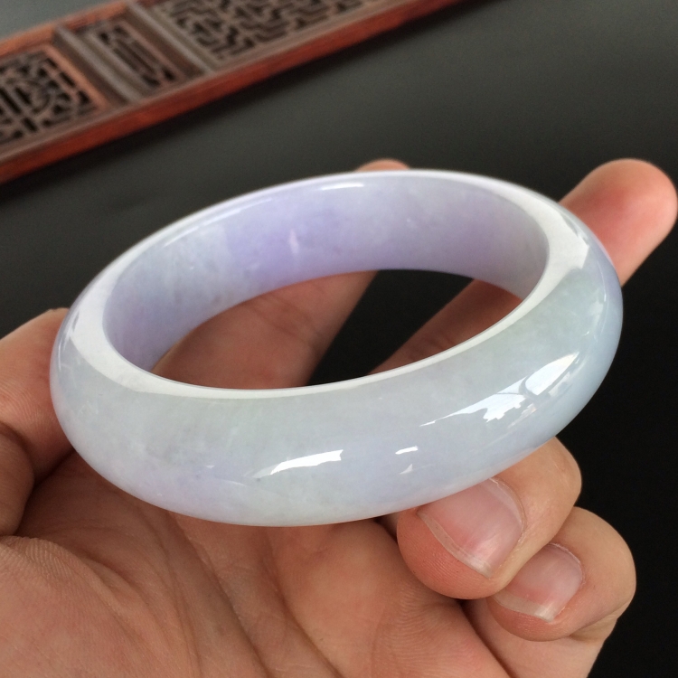(超值推荐)糯冰种紫罗兰手镯(58.7mm)