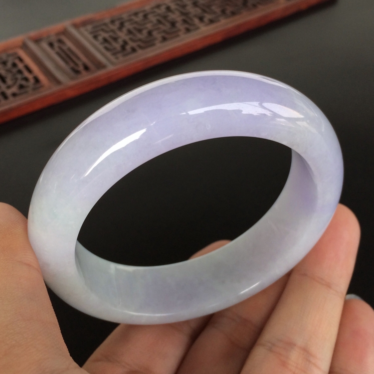 (超值推荐)糯冰种紫罗兰手镯(58.7mm)