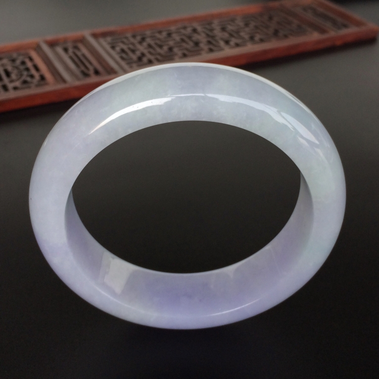 (超值推荐)糯冰种紫罗兰手镯(58.7mm)