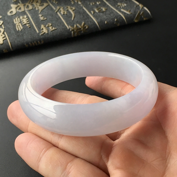 (超值推荐)糯冰种淡紫罗兰手镯(58.1mm)