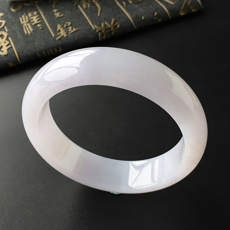 (超值推荐)糯冰种淡紫罗兰手镯(58.1mm)