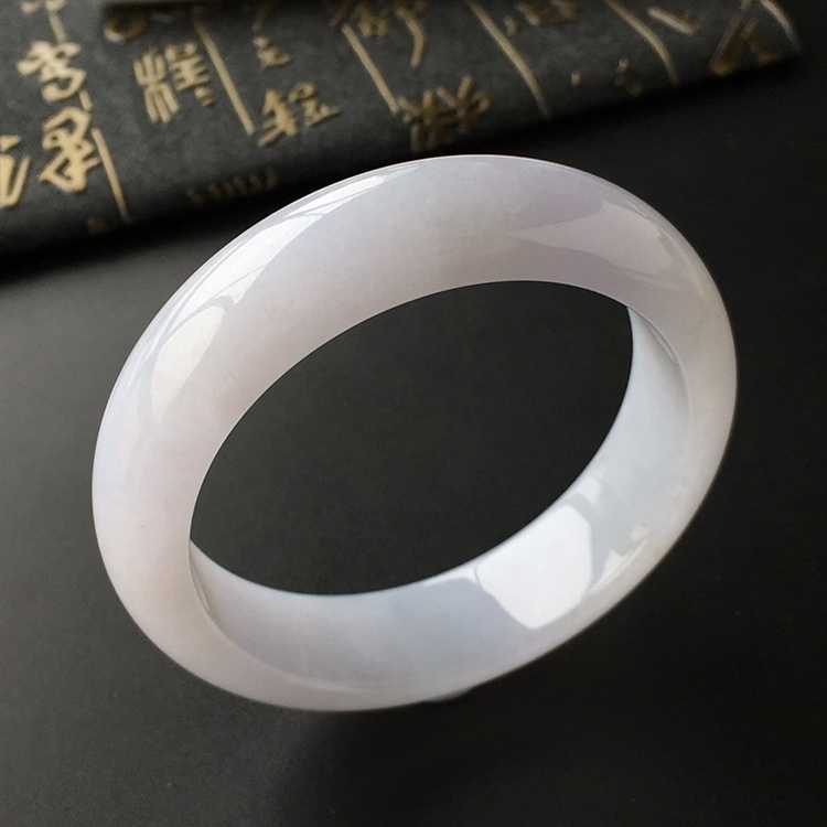 (超值推荐)糯冰种淡紫罗兰手镯(58.1mm)