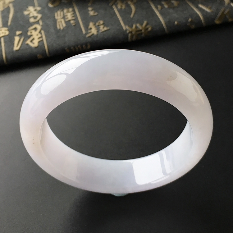 (超值推荐)糯冰种淡紫罗兰手镯(58.1mm)