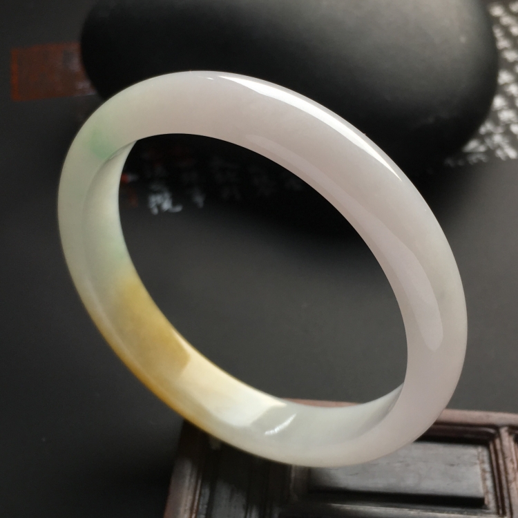 （超值推荐）糯冰种黄翡手镯（54.6mm）