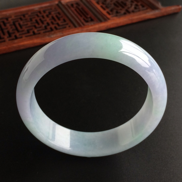(超值推荐)糯冰种紫罗兰手镯(54.2mm)