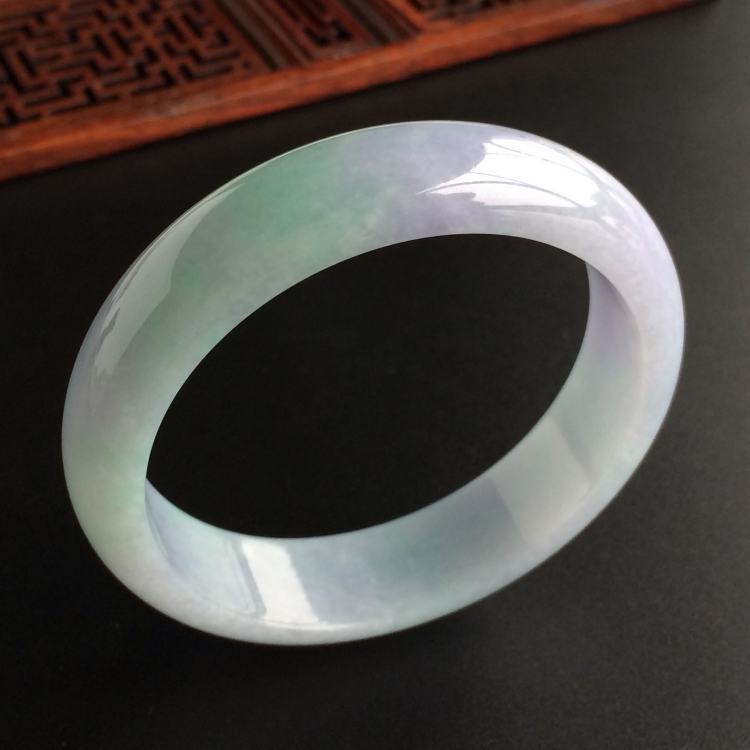 (超值推荐)糯冰种紫罗兰手镯(54.2mm)