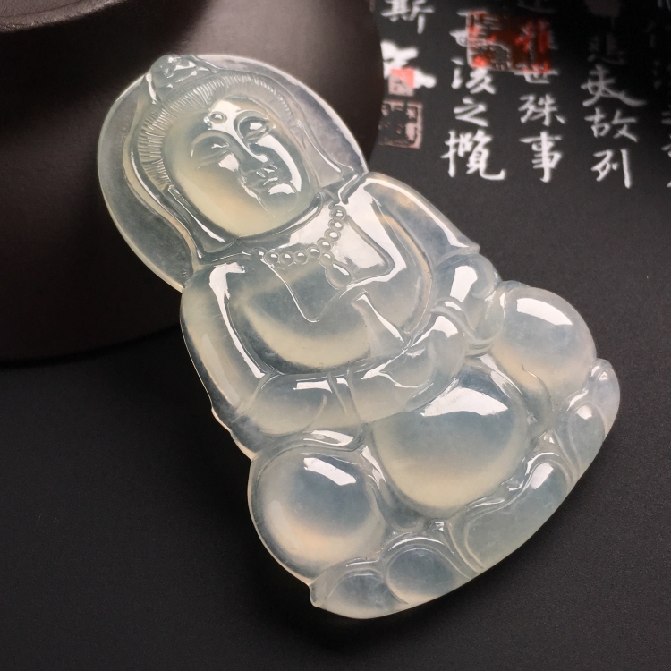 （超值推荐）冰种淡晴水观音挂件