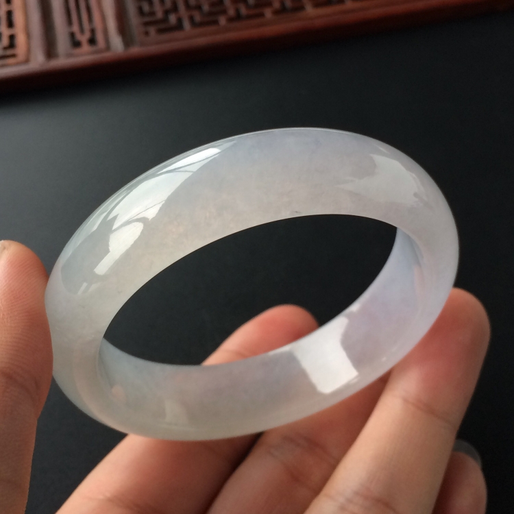 (超值推荐)冰种淡紫罗兰手镯(55mm)